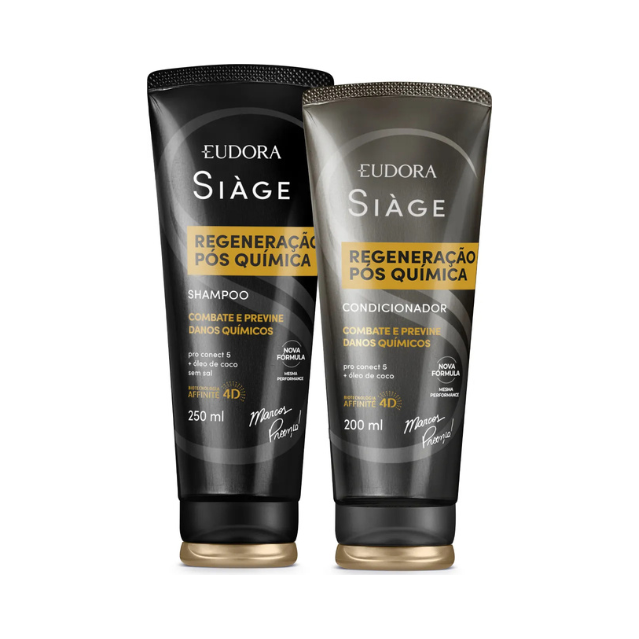 Kit Siàge Regeneração Pós Química: Shampoo 250ml + Condicionador 200ml