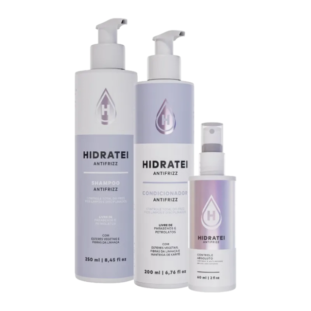 Kit Antifrizz Hidratei Shampoo / Condicionador / Controle Absoluto